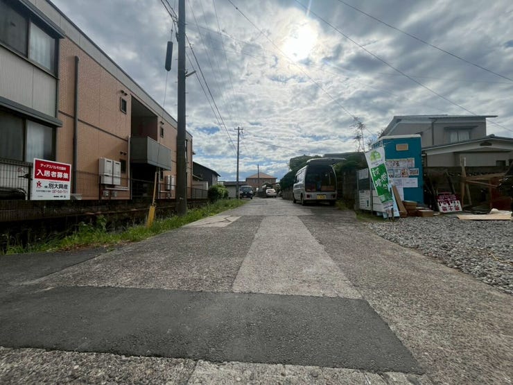 前面道路です。