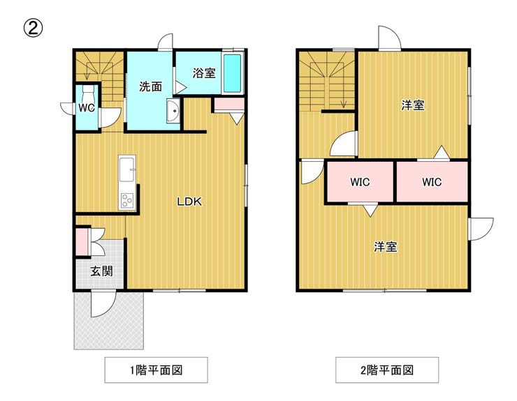 奥の家、間取り図②