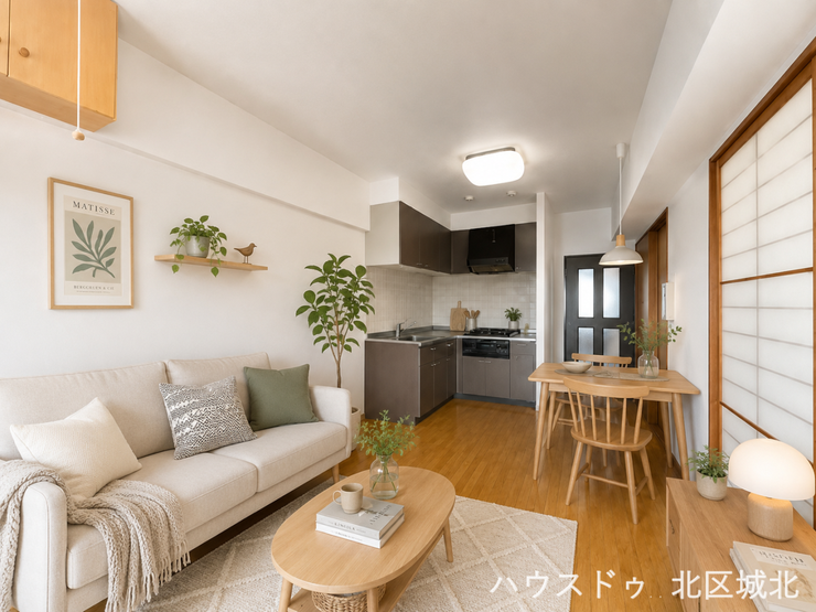 ※実際の写真に家具をCG合成したものです。
(家具等は販売に含まれておりません)