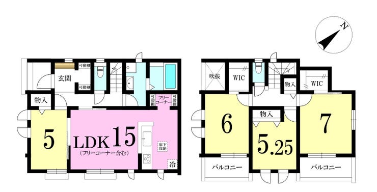 【間取り】
◎間取り図:A号棟