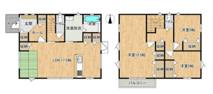 【間取り】
家族の気配を感じられる、明るいLDK!