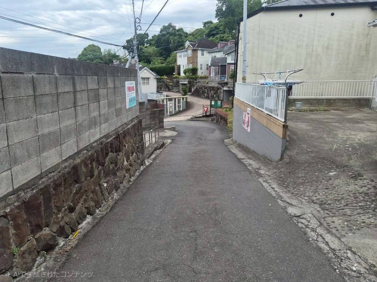 前面道路です~