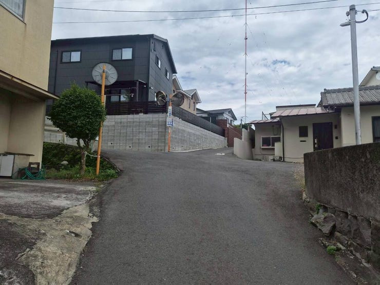 前面道路です~