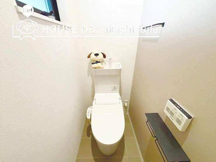 洗浄便座完備のトイレ