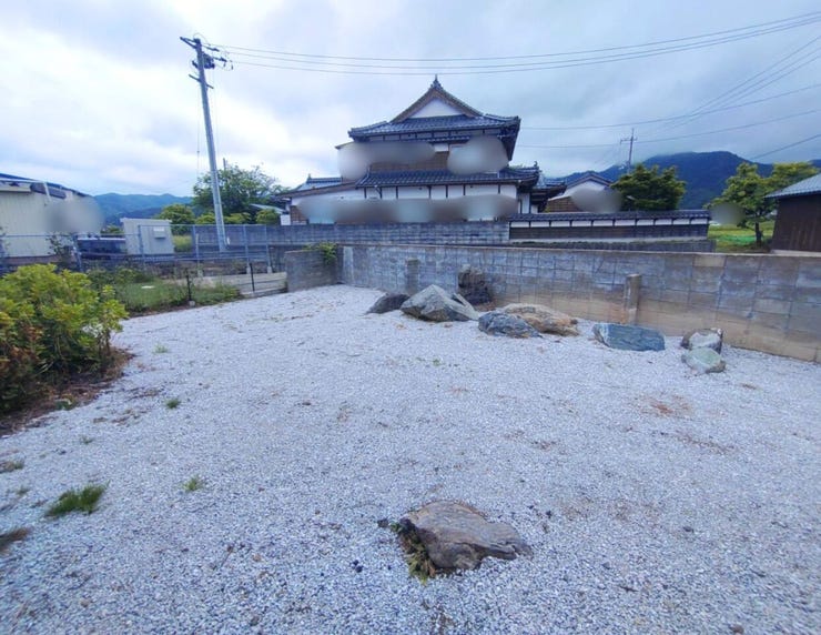 広いお庭です。