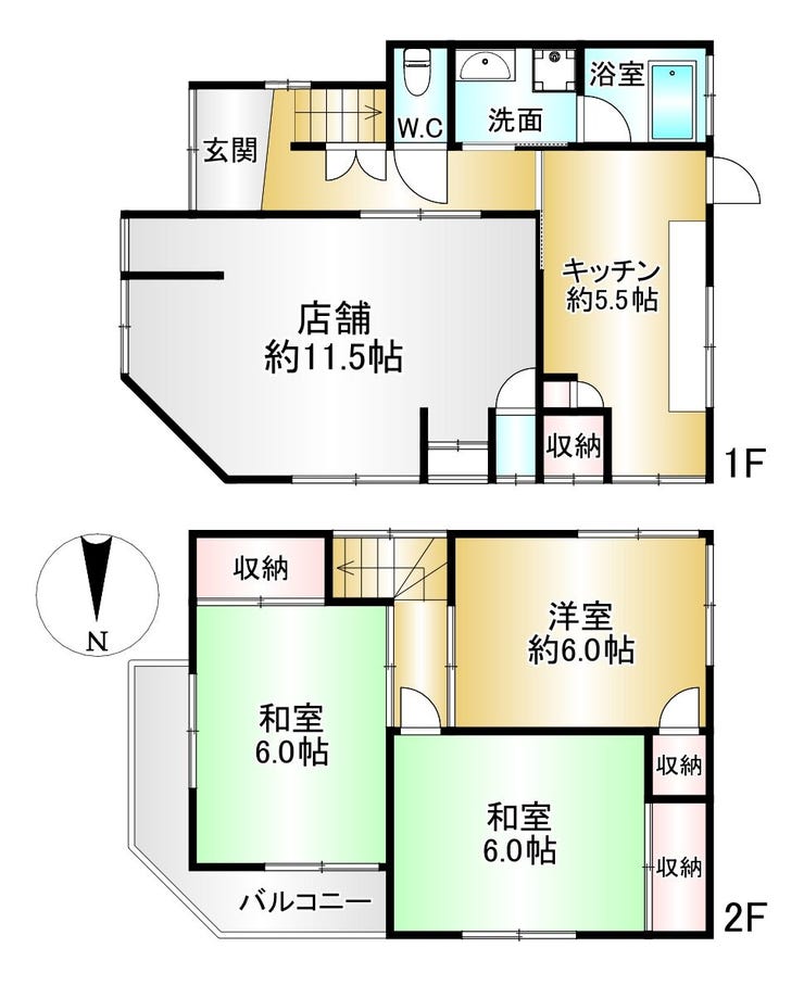 【間取り】
■3K■土地面積60.64㎡■建物面積81.12㎡