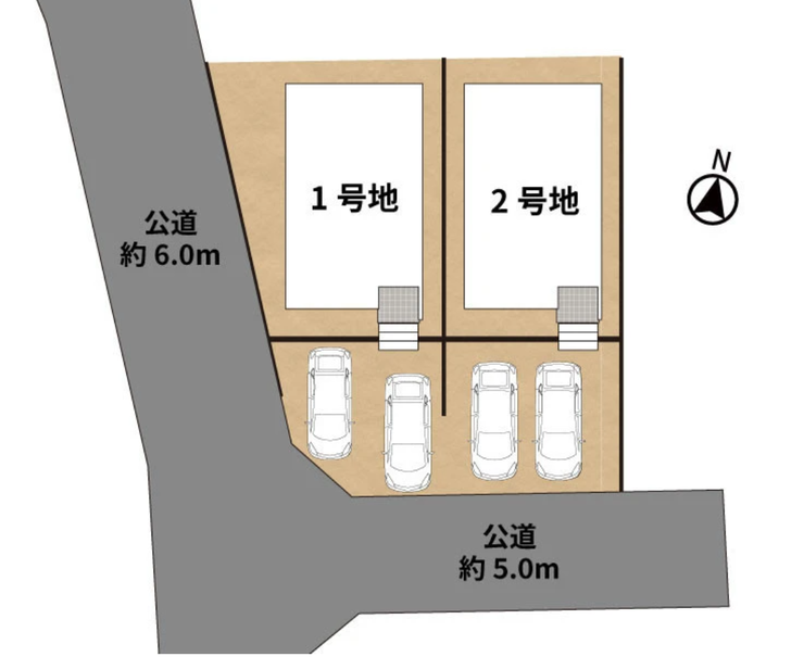 ■2号棟・車2台駐車可能■