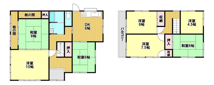 【間取り】
部屋数が多いから、趣味にも仕事にも思いのままに使い分けられる