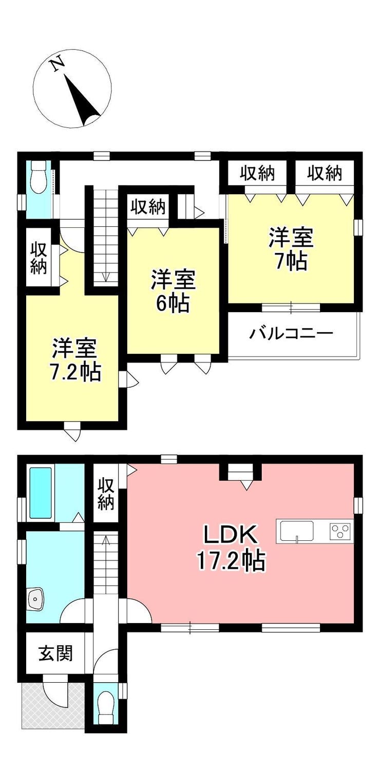【間取り】
見るだけ聞くだけOK!【お気軽に資料請求!不動産のことならなんでも/ハウスドゥ豊田美里】
