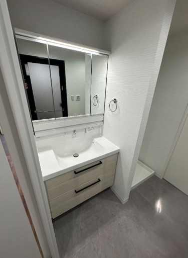 洗面台・トイレも新規交換済みで、水回りを気持ちよく使えます。
