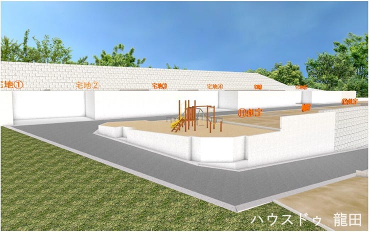 ■□■外観■□■
完成予想図
分譲地内公園あり