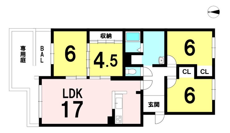 サーム千歳ドミニオWing13 間取り図