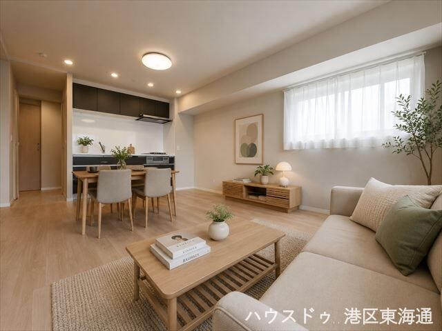 【リビング】
木の温もりと自然光に包まれ、ゆったりとした時間を過ごせます
※写真はイメージです。
実際の写真に家具や調度品をCG合成したものです。
(家具等は販売に含まれておりません。)