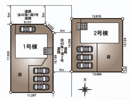 ■1号棟・4LDK・車3台駐車可能■