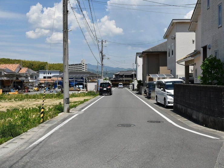 分譲予定地の南東側道路 2026.05.15