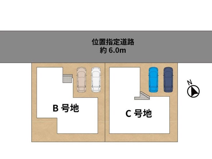 ■B号棟、車2台駐車可能■