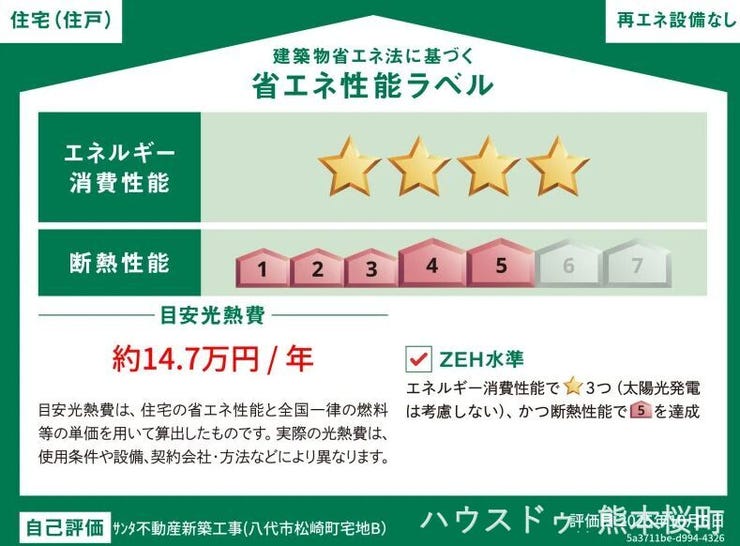 ■省エネ性能ラベル■見える省エネ性能で選ばれる、光熱費も環境もやさしく。安心と快適を両立する住まい。