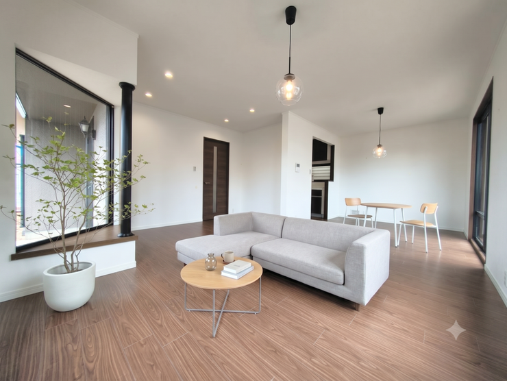 【Living】こちらの画像はAIによる家具イメージです。お部屋の雰囲気を感じてみてください♪