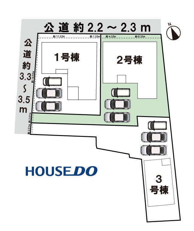 【全体区画図】
全3棟!