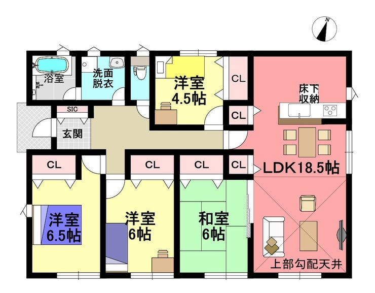 【間取り】
2号棟 間取4LDK