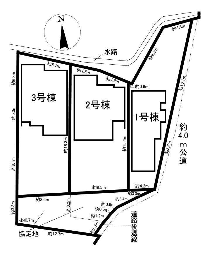 【全体区画図】
全3棟