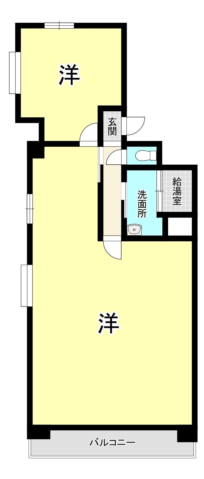 【間取り】
【リフォームに最適な1Rマンション】広々としたワンルームでレイアウト自由♪ペット相談可♪閑静な住宅街