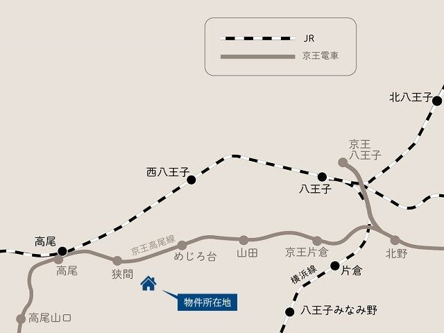 京王高尾線/狭間まで徒歩約10分