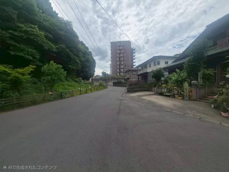 前面道路です~