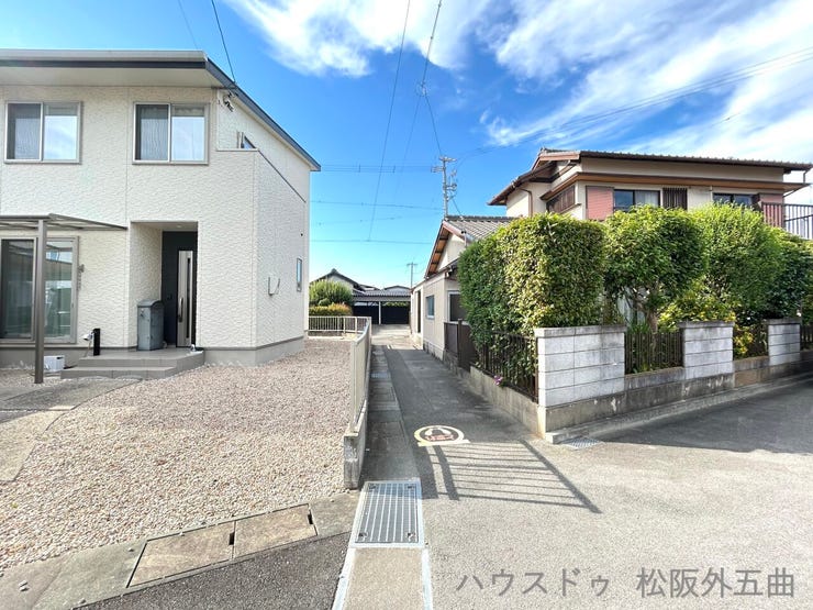 南から北に向かって撮影