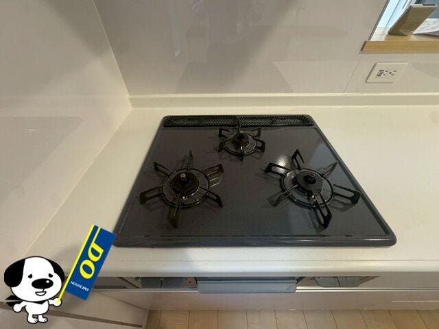 三口コンロで、お料理の効率もアップ!