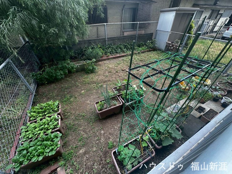 庭付きです♪
家庭菜園などプライベート空間も充実!