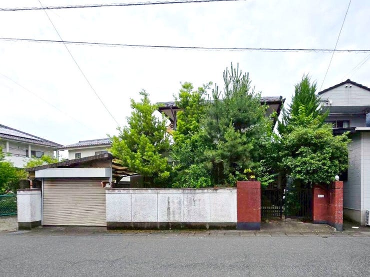 外壁と緑でプライバシーが守られます。