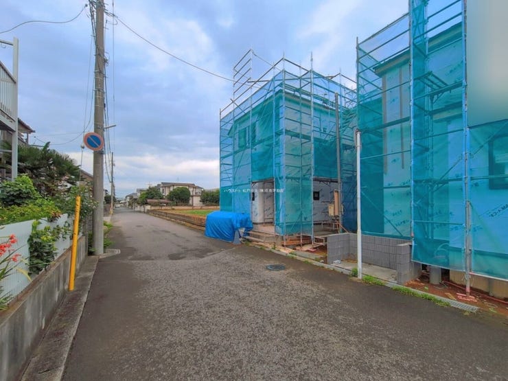 ◎前面道路:B号棟(7/13撮影)