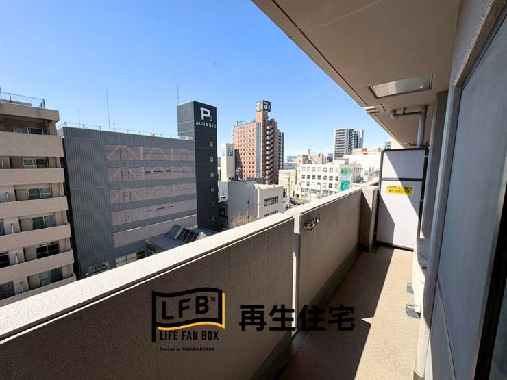 日当たり良好で洗濯物もよく乾きそうです!