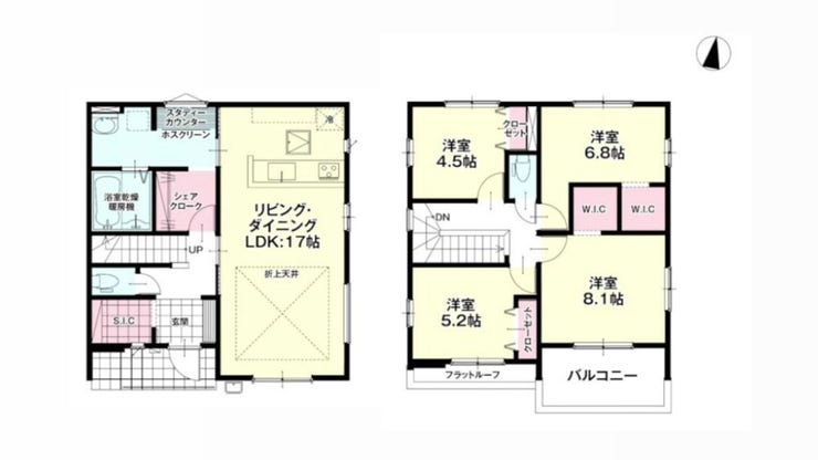 【間取り】
■価格:4,599万円
■間取:4LDK