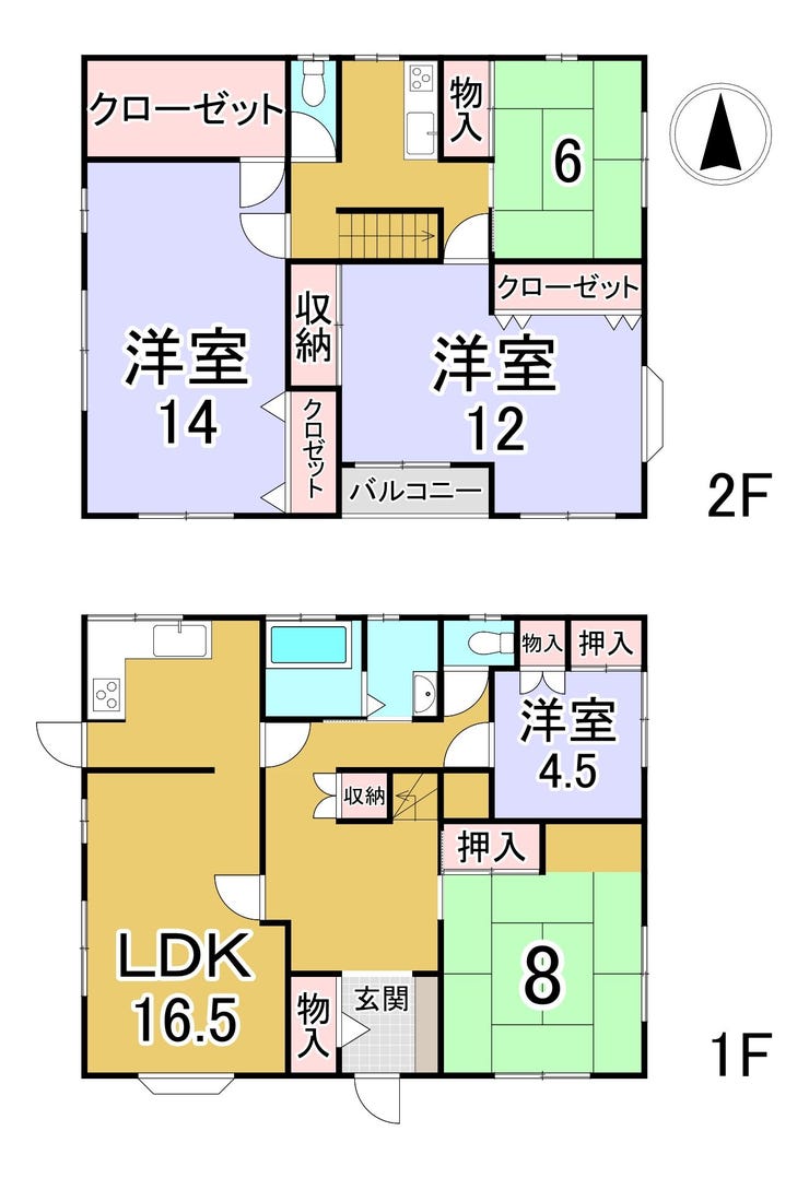 【間取り】
用途に合わせ、様々な使い方が可能な部屋の数々