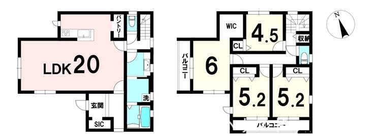 【間取り】
土地 162.05㎡(49.02坪)/建物 116.75㎡(35.31坪)