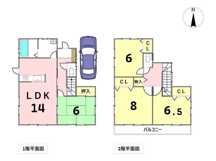 【間取り】
駐車1台可能。