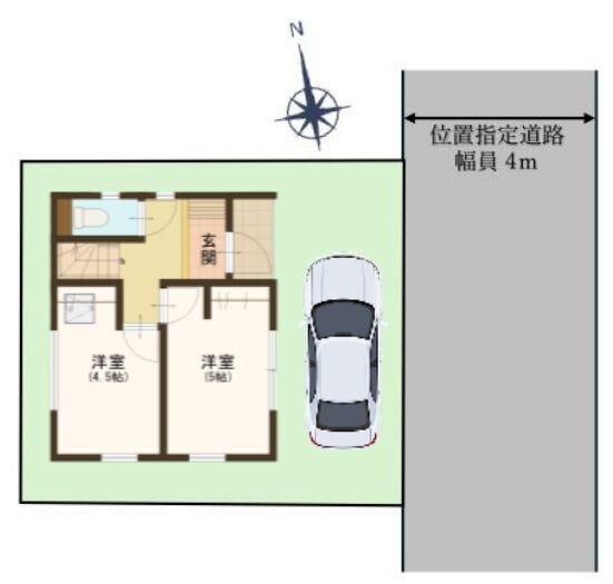 車1台駐車可能!