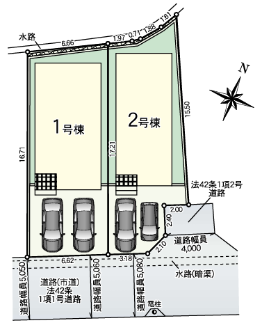 ◆普通車2台駐車可能♪
来客時にも安心の駐車スペースを確保!