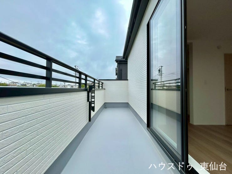 風が抜けるので、洗濯物がよく乾きます