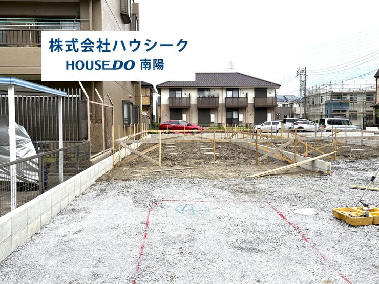 【外観】
6月4日撮影♪
近隣に同メーカーの完成建物がございますので、いつでも案内可能です♪
当日のご案内もOK!平日はお仕事帰りの時間でもOK!