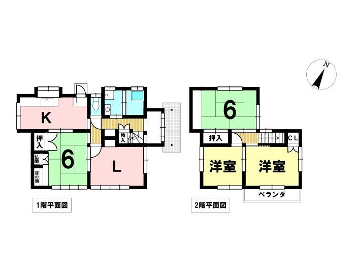 【間取り】
お庭付き!駐車1台可能。