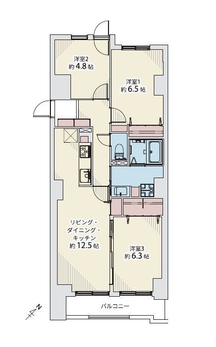 【間取り】
\駅徒歩5分×今月完成/
9階からの開放的な眺望も魅力の3LDKリノベーション住戸!追い炊きや宅配ボックスなど快適な設備が充実し、新生活を心地よくスタートできます。お気軽にお問い合わせください♪