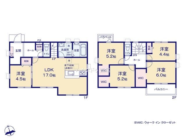 【間取り】
間取り図を見るとどんな生活ができるのか考えてわくわくしませんか?実際に見てみると細かいところまでわかって、さらにワクワクしますよ♪