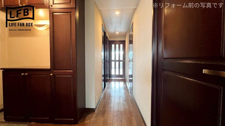 廊下にも収納があります♪掃除用具などをしまっておくのに便利ですね♪