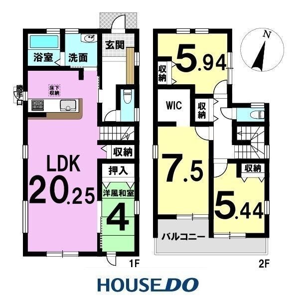 【間取り】
4LDK+WIC