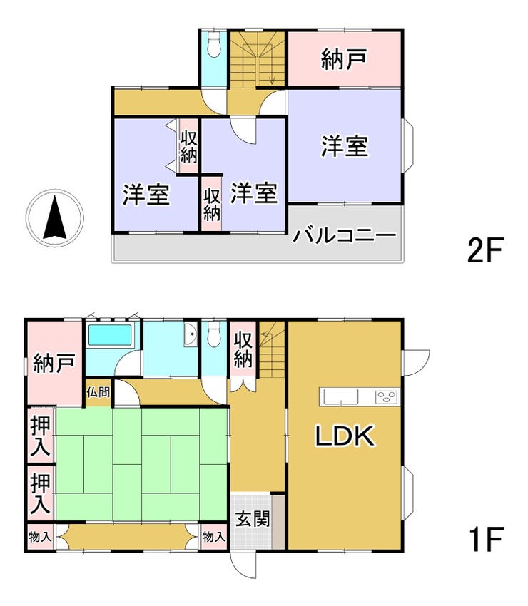 【間取り】
※間取りと現況が異なる場合は現況が優先となります