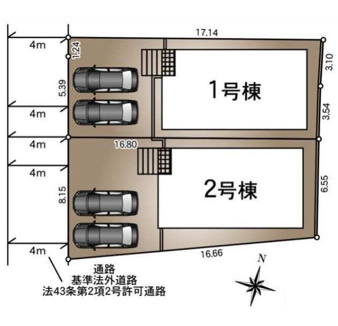 ■1号棟・車2台駐車可能■
