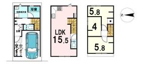 新築戸建　建築プラン例
建物価格：1920万円
建物面積：74.79㎡
※掲載の建物プランは一例です
※建物参考価格であり、実際の建築費用は仕様・設備・面積・地盤状況により変動します